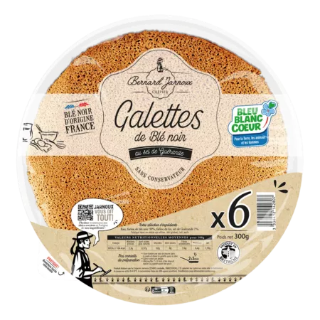 6 galettes de Blé noir Bleu-Blanc-Cœur