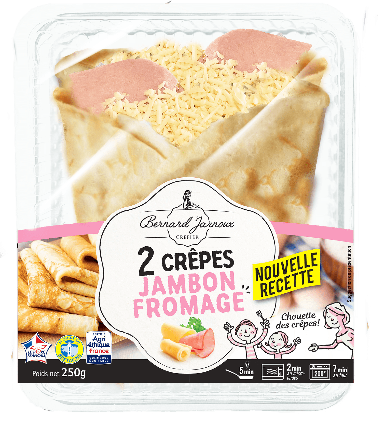Crepe Jambon Fromage Surgel