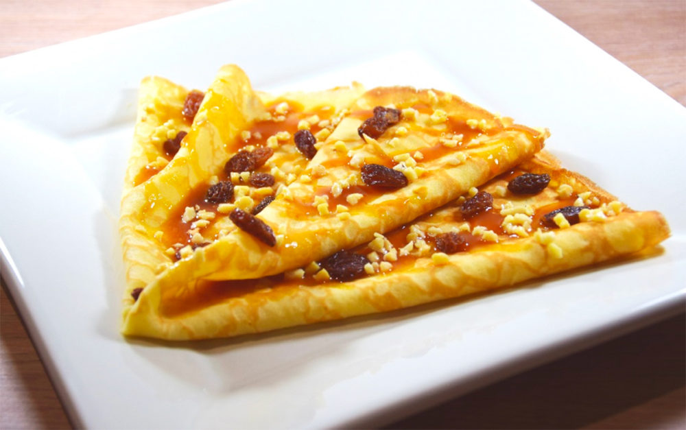 Crêpes raisins secs